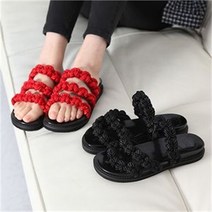 오노마 오노마 ONM 2컬러 꽈배기 매듭 스트랩 샌들 샌달 여름 슬리퍼 (8174715)