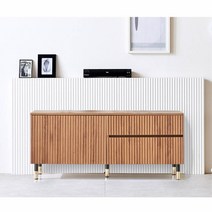 Sunshine 백보드판 수납장 낮은 서랍장 티비선반 선반장 빽판 배경판 w1200, 서랍우측_오크