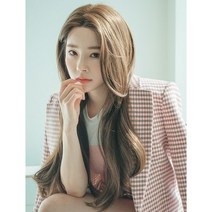 가발나라 여자 수제 레이스 프론트 통가발 긴앞머리 롱스트레이트, 다크블랙, S-SIZE