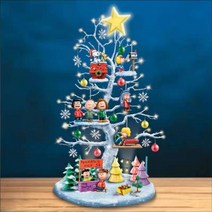 스누피오르골 일본오르골 멜로디 하우스 오르골 원목 나무 크리스마스, 핑크트리QL1023