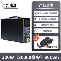파워뱅크 캠핑용배터리 인산철 캠핑카 리튬 낚시 고출력 카라반 휴대용, 20000mAh, 300w 8.0AH 360wh