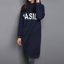 러브앤시티 기모 롱 맨투맨 원피스