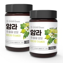 순수 100 % 무첨가 암라 추출물 분말 인디안 구스 베리 가루 비타민c 인도 과일 인디언 배리 Amla Extract Powder 산 쥬스 쉐이크 주스 재료 먹는 법 방법, 2개, 120 g