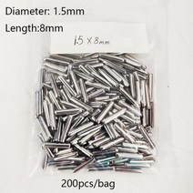 200 개몫 1.5mm X8mm 자동차 키 핀 접이식 플립 원격 블레이드, b- 1.5x8mm 흰색 핀