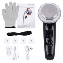 피부 홈케어 얼굴 리프팅 마사지 기구 기계 6in1 초음파 Cavitation 바디 슬리밍 EMS RF 체중 지방 버너 장치를 잃게, EU Plug_white with Box_2