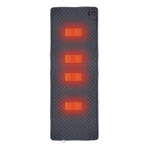 캠핑 온수 매트 전기장판 차박 거실캠핑용 다기능 USB 가열식 온열 매트 5V 3 단계 온도 조절 슬리핑 패, 02 Blue 1 interface