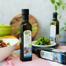 고챠도로 유기농 냉압착 아마씨유 250ml 오메가 3 6 9 폴리페놀 리그난 샐러드 드레싱, 250ml x 1병