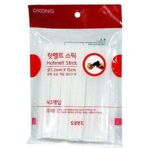 공예 핫멜트스틱 미니 40개입 글루건 글루 접착