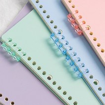 셀프똑딱이제본링 플라스틱 스프링 미니와이어링 1p, 분홍