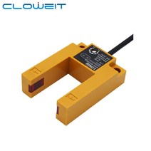 근접센서 30mm DC 12-24V 그루브 U 형 포토 전기 센서 적외선 근접 스위치 E3S-GS30 Cloweit, [04] PNP NC, [01] Plastic housing