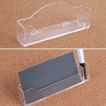 투명 아크릴 명함 메모 꽂이 테이블 책상 보관 케이스