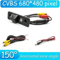화상회의 줌카메라 방송용캠 CCD HD AHD 어안 후방 스코다 옥타비아 MK2 1Z 2004 2005 2006 2007 2008 2009 2010 2011 2012 2013 자동, 2.B150 CVBS 680x480