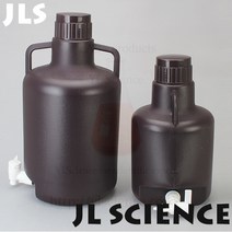 (JLS) 갈색 원형증류수통 원형하구병 HDPE재질 5L~20L Carboy 갈색증류수보관통 갈색하구병 갈색증류수통, 5L