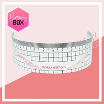 뷰티박스 반영구화장재료 레드 포인트 곡선자 눈썹연습용, 1개