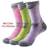 2018 남성 여성 겨울 스포츠 양말 통기성 야외 승마 하이킹 짝/몫, M (EU 35-39), mix color for women