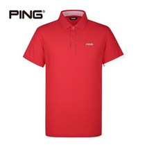 (정품)핑 ping 남성 베이직 카라 반팔 티셔츠