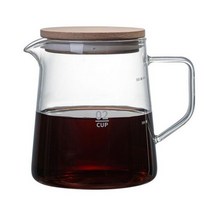 내열성 투명 유리 찻주전자 500ml/300ml 뚜껑 포함 가정용 커피 주전자 커피 차 우유 주스 홀더, 500ml