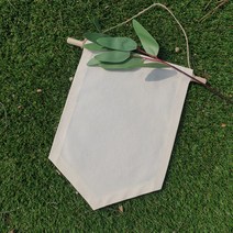무지 드로잉 패브릭 월배너 가랜드, 10장 묶음, 내추럴