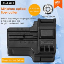 광케이블 식별기 Comptyco 섬유 절단기 aua-x01 케이블 절단 칼 ftth 광섬유 칼 도구 커터 섬유 절단기 12 표면 블레이드, 블랙과 블레이드