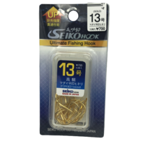 세이코참돔전용낚시바늘일본최고금세이코바늘마다이히네리골드, 10호