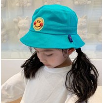 유치원 어린이집 숲체험 산책 스마일 벙거지모자 키즈 UV 여아 아이 유아