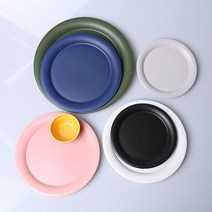 위즈라인 원형 무광 접시 1호 7색상, 선택/1호(6.5인치)화이트