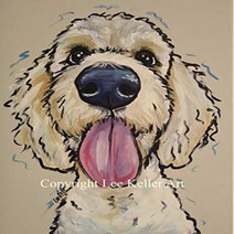 Goldendoodle Art Print Golden Doodle Art Golden Doodle Gifts, 1