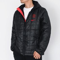 나이키 패딩자켓 기모패딩잠바 파리 생제르맹 스포츠웨어 신세틱 필 플리스 재킷 검빨