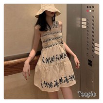 티피/Teepie 여름 비치 원피스 여성 여름 바캉스 원피스 나시 원피스