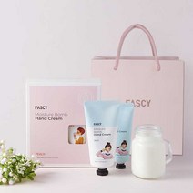 FASCY 수분폭탄 핸드크림 자몽 80ml+40ml 2종세트, 딸기