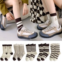 여성 양말 10켤레 중목 단목 양말세트 여자양말 요일양말
