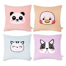 토이웍스 캐릭터 사각 쿠션 (2) 35cmx35cm 20종, 티벳여우_아이보리