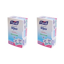 미국 정품 Purell 퓨렐 손소독 티슈 개별포장 상자패키지 100장입, 2개, 100개