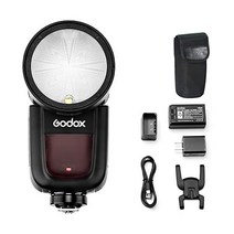 고독스 V1 C 라운드 헤드 카메라 플래시 스피드라이트 캐논 6D 7D 50D 60D 500D 550D 600D 650D 1000D 1100D 1DX 580EX II 5D Mark, 1개
