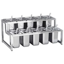 스테인레스 스틸 잼보관 용기 스탠 용기 소스 호텔 조식뷔페