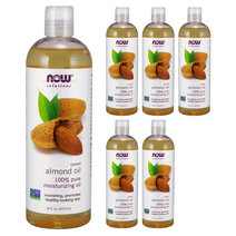 나우푸드 스위트 아몬드 모이스처라이징 오일, 473ml, 6개