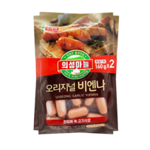 롯데푸드 롯데햄 의성마늘 비엔나160g+160g, 160g, 2개