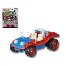 Hot Wheels-팝 컬쳐 온워드 스쿠비두 T 배트 모빌 랜드 상어 기니버 미스터리 머신 1:64 다이트 모델 자동차 난감 DMC55 2022, 16 SpiderMan Mobile