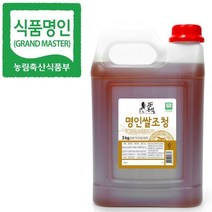 두레촌 명인 쌀조청 3kg식품명인 강봉석조청 올리고당 물엿 쌀엿가정용 식당용