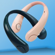 [국내배송] 넥밴드 선풍기 1+1 휴대용 목걸이 넥풍기 샤오미 지수 디자인, 10. 핑크+그린