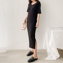 [드레스날다] 로맨틱실루엣 브이넥 주름 원피스(ops1025)