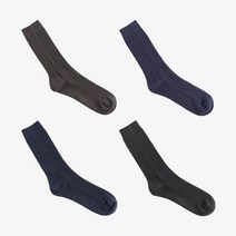 VIVID COLOR 남자장목 패션 논슬립 미끄럼방지 링크스 순면양말 올 무지컬러 4종 색상선택
