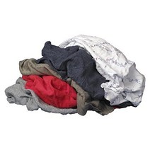 Buffalo Industries (10085PB) 재활용 멀티 컬러 티셔츠(걸레용) 묶음 당 22.7 kg(50 파운드), 8 lb Bag, White