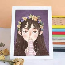명화 그림액자 15x15 15x20 20x20 30x30 30x40 40x50 프레임액자/보석십자수/비즈십자수/DIY/학습교구/액자, 15X20-화이트