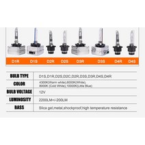 12V 35W HID 크세논 전구 자동차 헤드 라이트 D1S D2S D3S D4S D1R D2R D3R D4R 금속 브래킷과 램프 보호 2, 06 D4S, 05 8000K