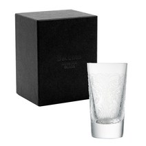 아오야마 유리 [박카스 Bacchus] 니혼슈 유리 구이 삼키기 위스키 더블 샷 글라스 약 60ml 선물 세트 박스 입 아버지의 날 선물 선물 남성 기하학 체코 제 AMG-7037-1S 투명
