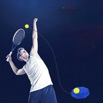 탄성 로프 테니스 리바운더 싱글 훈련장치 운동 연습, 어린이1+성인1+받침+공3+젤3+가방