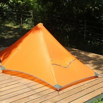 미니멀 쉘터 백패킹 수퍼 라이트 텐트 간편설치 사각타프 캠핑로맨스, 1개, 오렌지