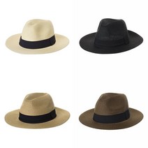 이지리치 심플 블랙밴드 파나마햇 페도라 베이직 페도라 카우보이모자