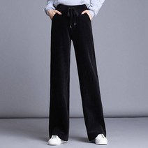 0 velys 여성용 따듯한 취향저격 코듀로이 벨벳 와이드 밴딩 팬츠 CSP1127